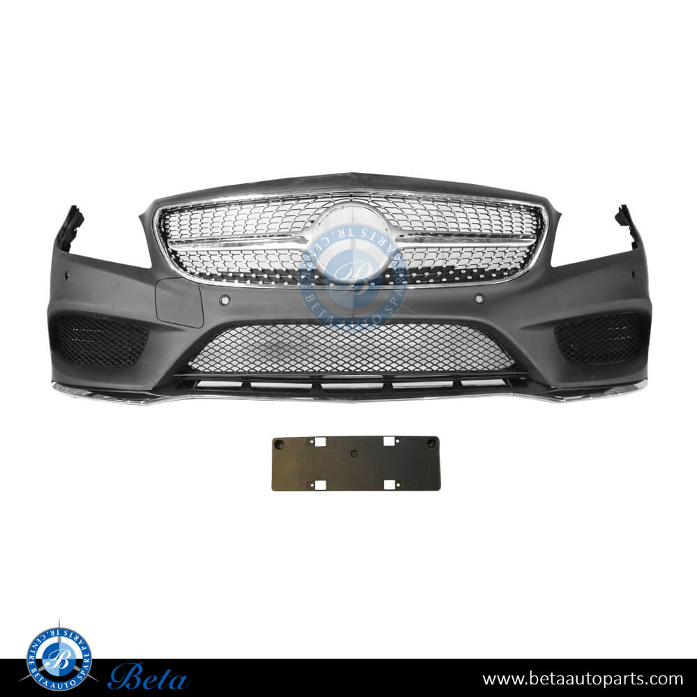 Front Bumper Normal AMG with Park Assist for Mercedes CLS-Class 2015-2018 models, Part Number 2188850300 Front Bumper Normal AMG with Park Assist for Mercedes CLS-Class 2015-2018 models, Part Number 2188850300